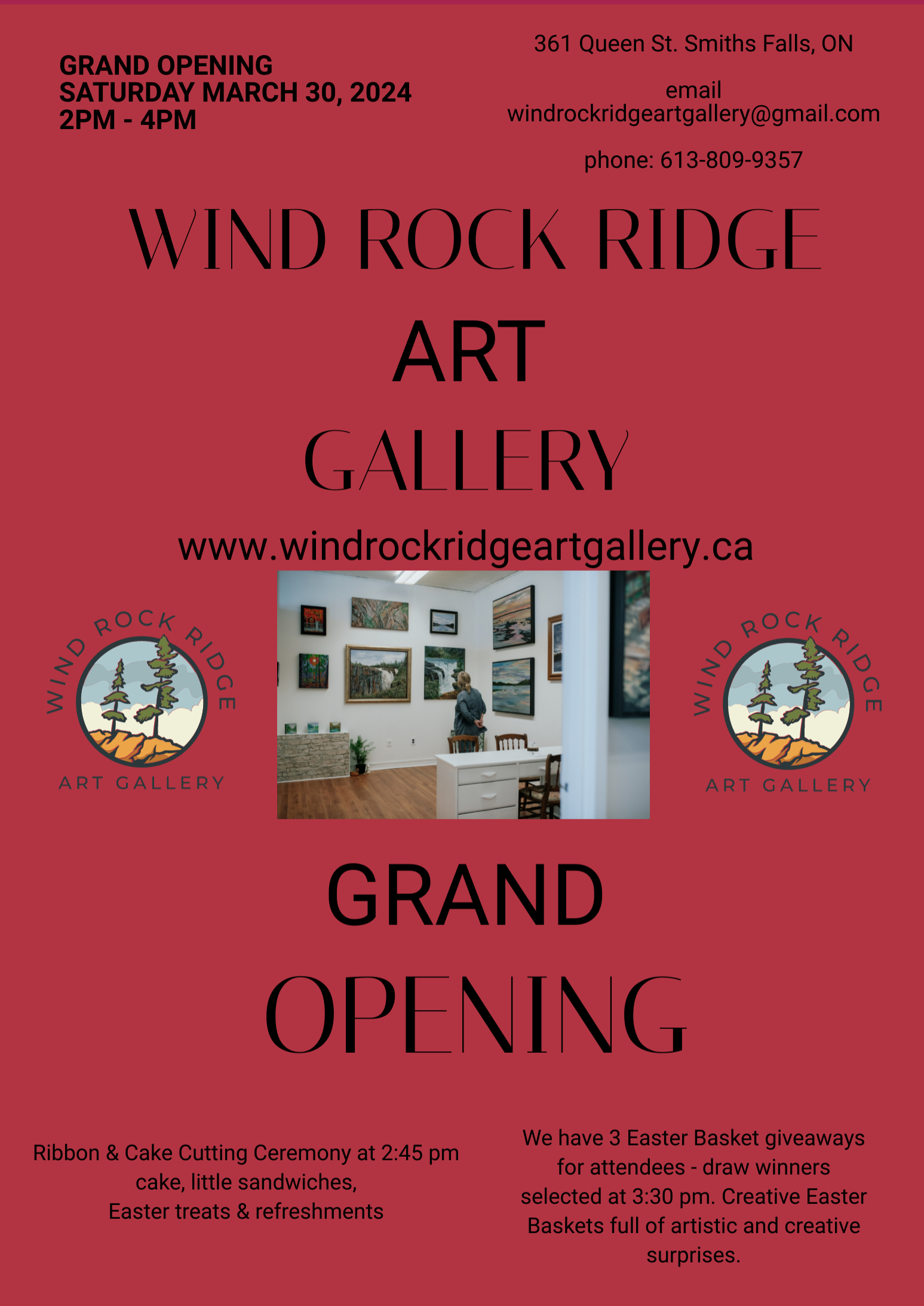 Wind Rock Ridge Art Gallery Grand Opening Poster