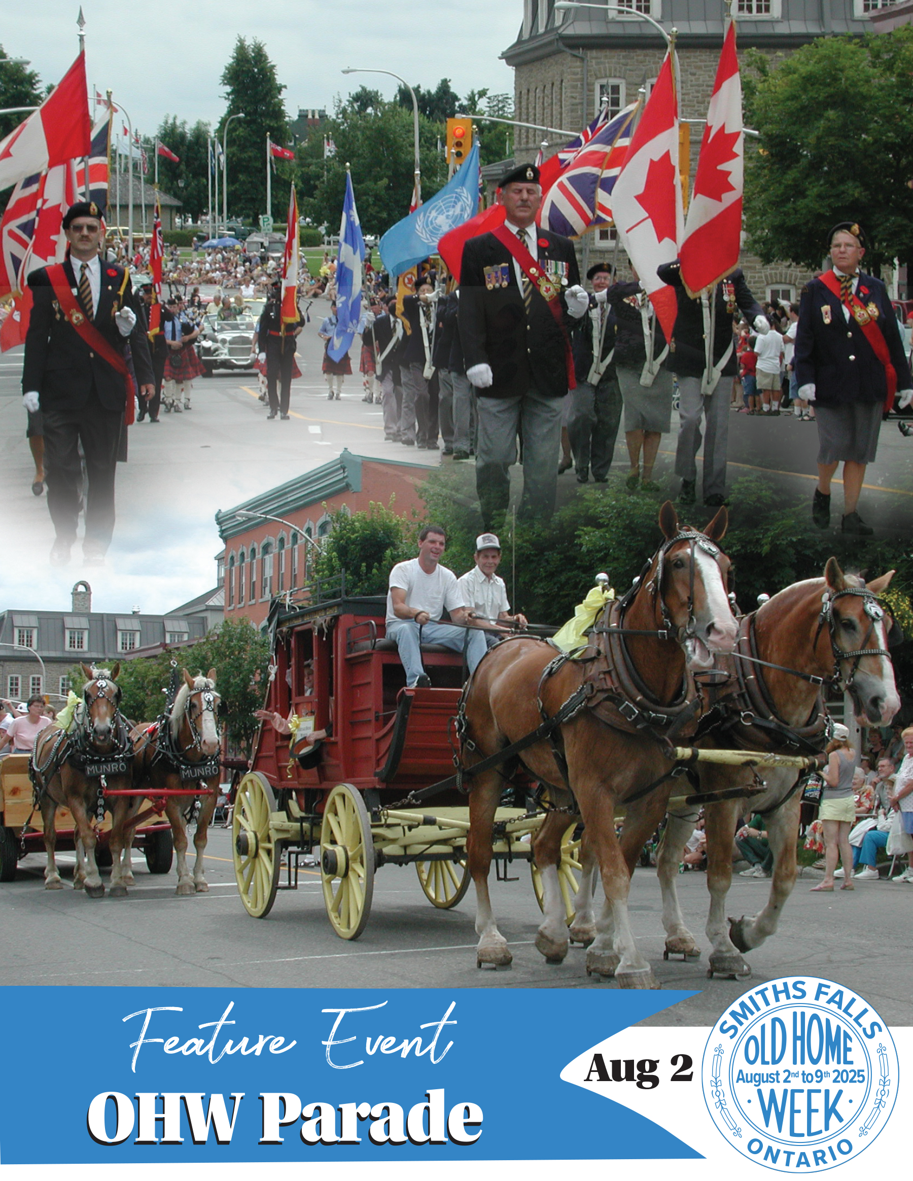 Old Home Week parade takes place August 2 2025 in Smiths Falls Ontario Canada